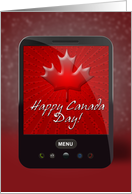 Happy Canada Day, Cell Phone card