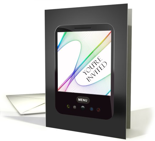You're Invited, Rainbow Abstract card (732210)