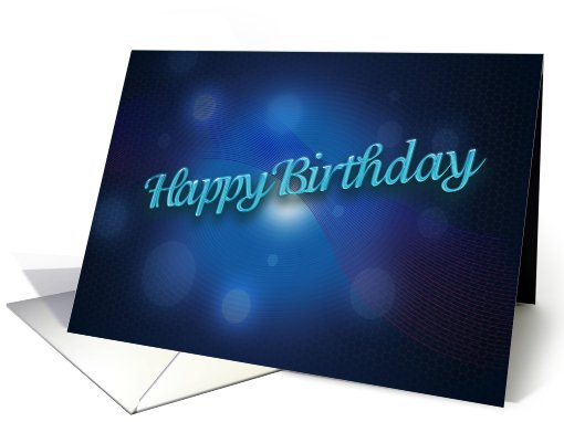 Happy Birthday, Blue card (747533)