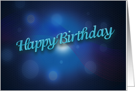 Happy Birthday, Blue card