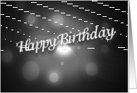 Happy Birthday, Black and White card