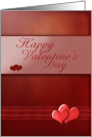 Happy Valentine’s Day, Red with Hearts card