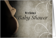 Baby Shower Invitation, Pregnant Belly card