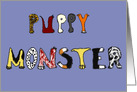 Puppy Monster Congratulations on Your New Puppy Card
