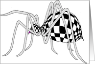 Checkered Spider card