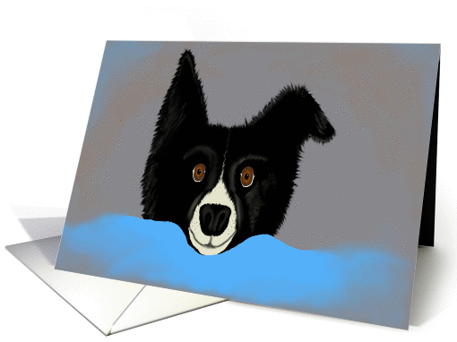 Hi There, Border Collie card (956447)
