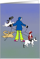Walking Dogs Card