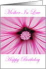 Happy Birthday Mother In Law with bouquet of flowers card