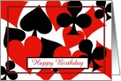 Happy Birthday bridge card game playing cards
