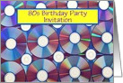 80s themed Birthday party invitation 80s birthday party cd’s card