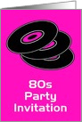 80s themed party invitation 80s party back to the 80s card