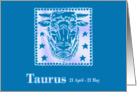 Taurus April May Birthday card
