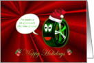 Happy Holidays Christmas card Tire card