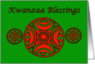 Kwanzaa Blessings African-American Africa card