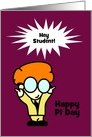 Happy Pi Day to student with nerd card