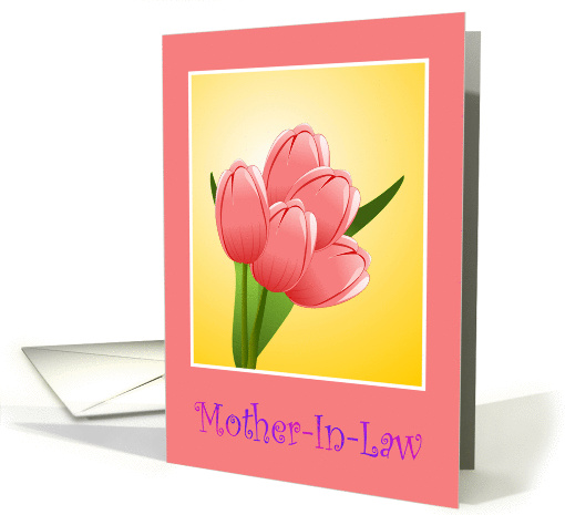 Happy Birthday Mother In Law with bouquet of flowers card (1102914)