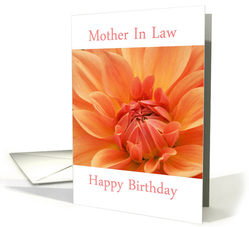 Happy Birthday Mother In Law with bouquet of flowers card (1102918)
