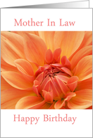 Happy Birthday Mother In Law with bouquet of flowers card