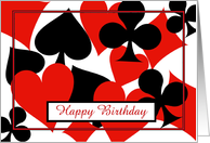 Happy Birthday bridge card game playing cards