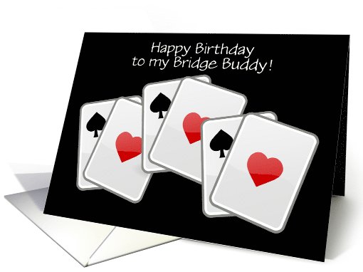 Happy Birthday bridge card game playing card (1103230)
