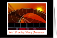 80s themed Birthday party invitation 80s birthday party 80’s movie card