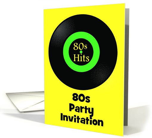 80s themed party invitation 80s party back to the 80s card (1106412)