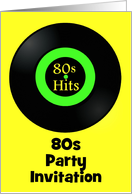 80s themed party invitation 80s party back to the 80s card