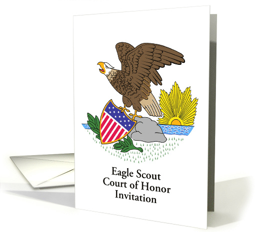 Eagle Scout court of honor invitation with custom text card (1150524)