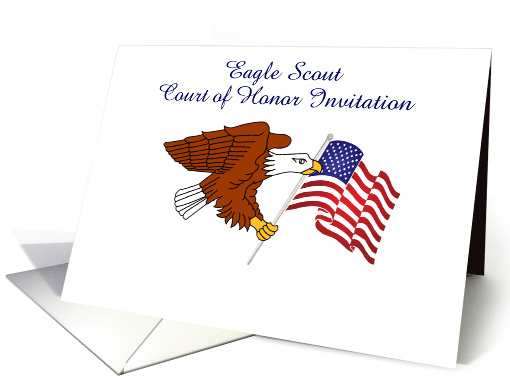 Eagle Scout court of honor invitation with custom text card (1150532)