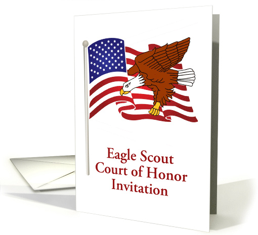 Eagle Scout court of honor invitation with custom text card (1150534)