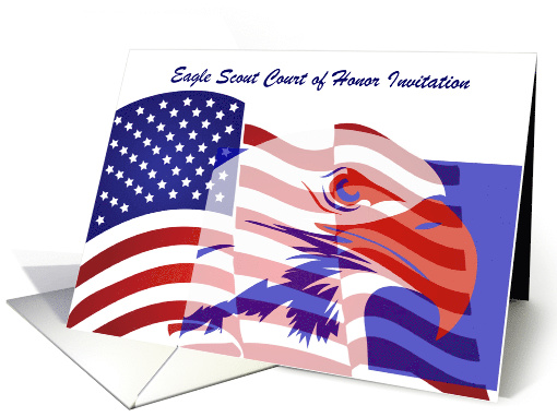 Eagle Scout court of honor invitation with custom text card (1150538)