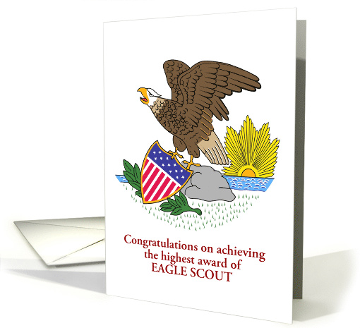 Congratulations on becoming an Eagle Scout with custom text card