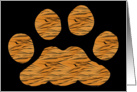 PAW PRINT card