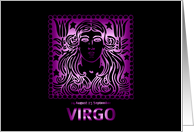 Birthday - Virgo card