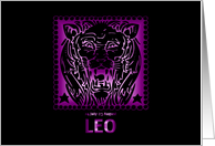 Birthday - Leo card