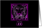 Birthday - Leo card
