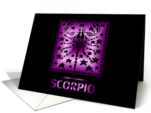 Birthday - Scorpio
 card (207163)