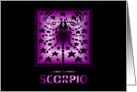 Birthday - Scorpio card