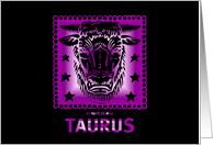 Birthday - Taurus card