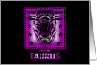 Birthday - Taurus card