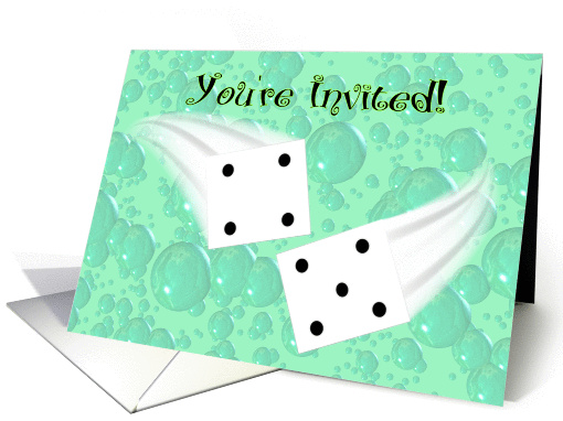 You'Re Invited! - Spa And Bunco Party Invitation. card (287737)
