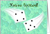 You’Re Invited! - Spa And Bunco Party Invitation. card