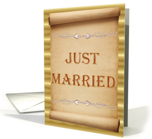 Just Married - Scroll
 card (355487)