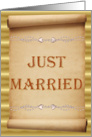 Just Married - Scroll card