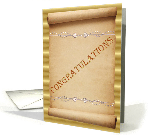 Congratulations - Scroll
 card (355495)