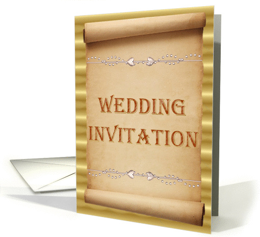 Wedding Invitation - Scroll
 card (355523)