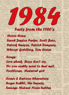 1984 FUN FACTS -...