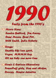 1990 FUN FACTS -...