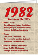1982 Fun Facts - Birthday card
