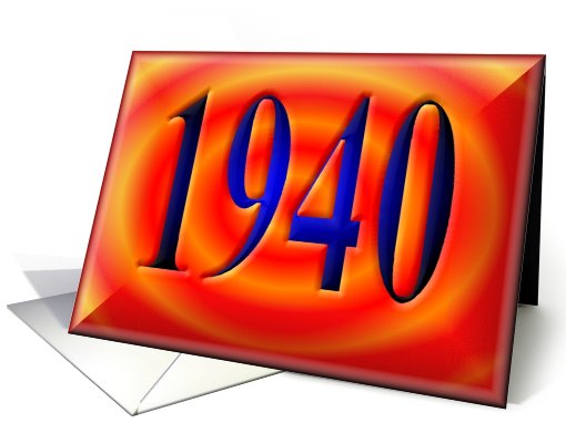 1940 - BIRTHDAY
 card (463339)